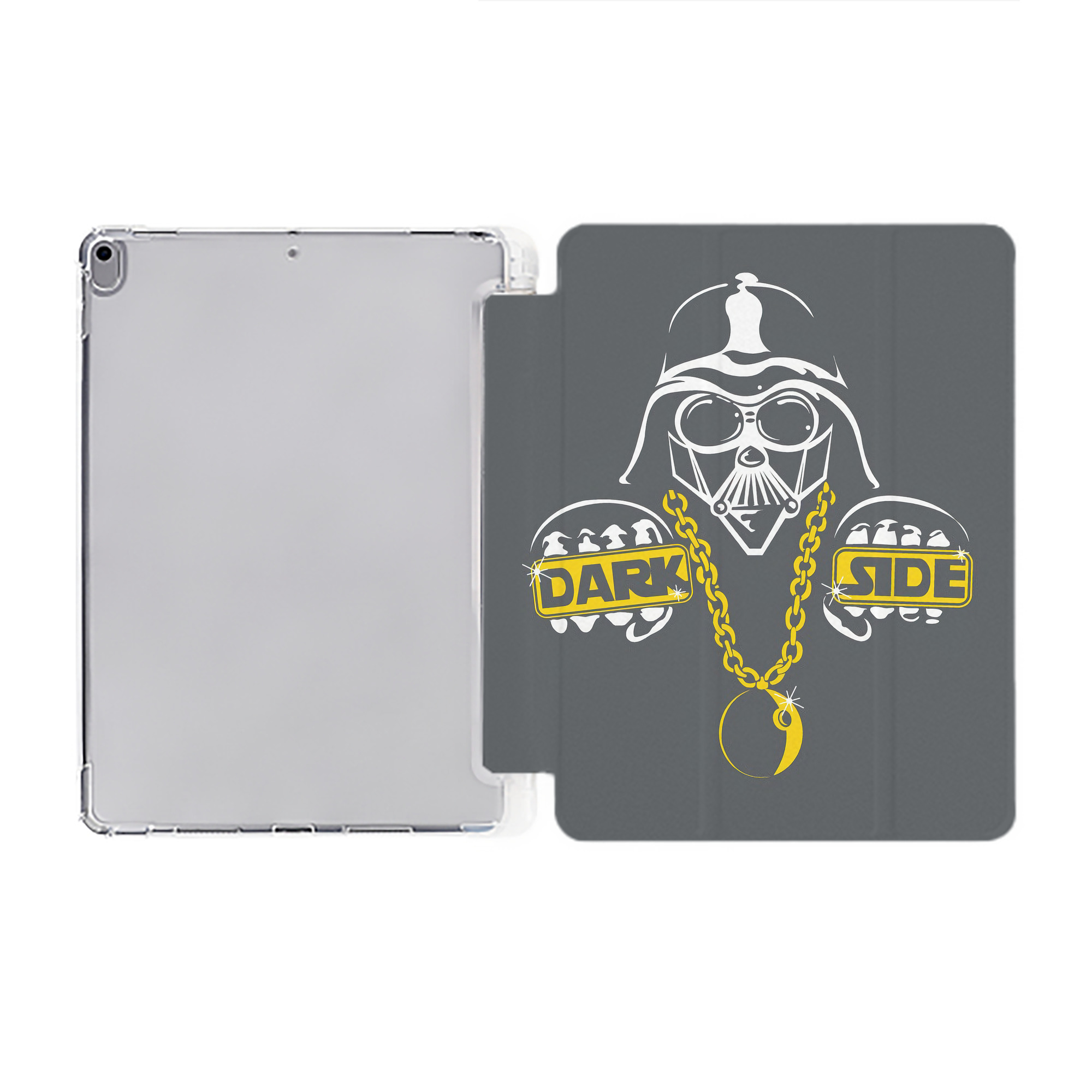 （画像用） スター・ウォーズ Star Wars IPad ケース ペン収納付き 三つ折りスタンド PUレザー×シリコン 対応機種9.5/10.5/10.9インチ